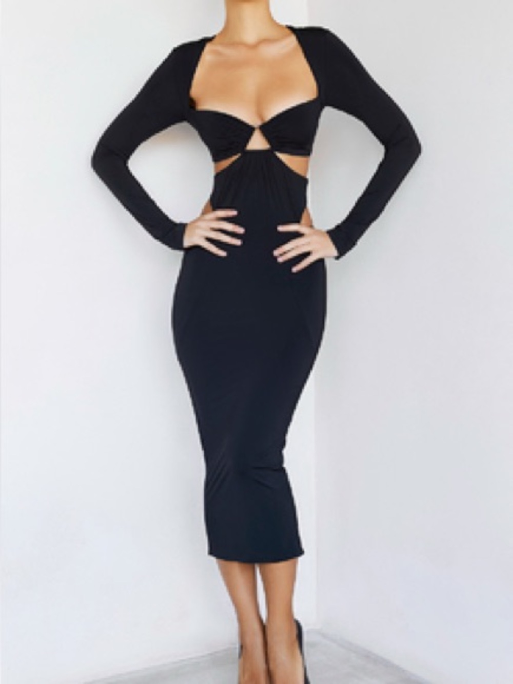 Mistress Rocks Black Maxi Dress